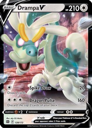 SWSH09 Brilliant Stars 128/172 Drampa V - Holofoil - Ultra Rare