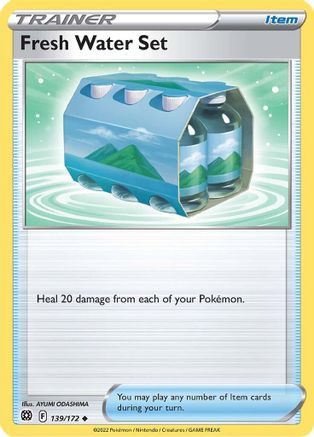 SWSH09 Brilliant Stars 139/172 Fresh Water Set - Reverse Holofoil - Uncommon