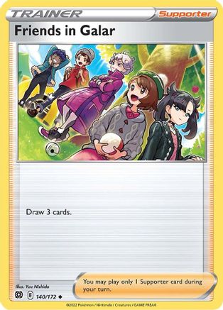 SWSH09 Brilliant Stars 140/172 Friends in Galar - Uncommon