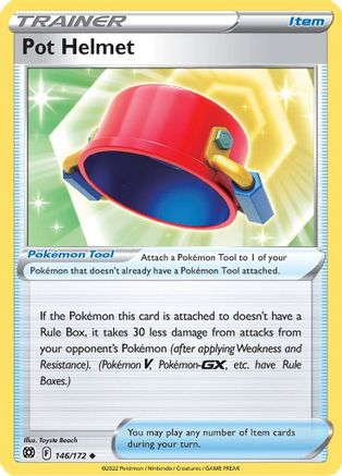 SWSH09 Brilliant Stars 146/172 Pot Helmet - Uncommon