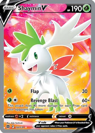 SWSH09 Brilliant Stars 152/172 Shaymin V (Full Art) - Holofoil - Ultra Rare