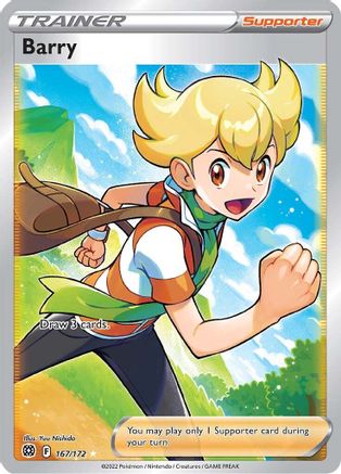 SWSH09 Brilliant Stars 167/172 Barry (Full Art) - Holofoil - Ultra Rare
