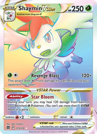 SWSH09 Brilliant Stars 173/172 Shaymin VSTAR (Secret) - Holofoil - Secret Rare