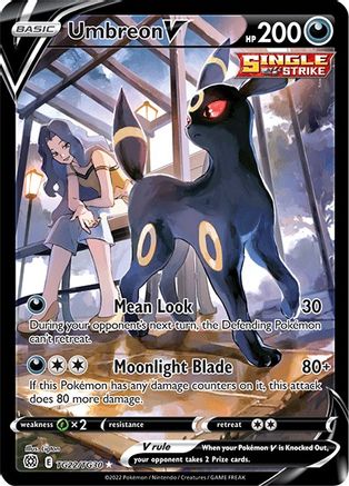 SWSH09 Brilliant Stars Trainer Gallery TG22/TG30 Umbreon V - Holofoil - Ultra Rare