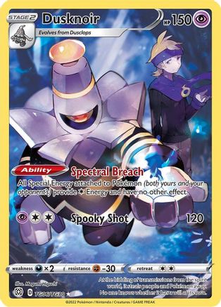 SWSH09 Brilliant Stars Trainer Gallery TG06/TG30 Dusknoir - Holofoil - Ultra Rare