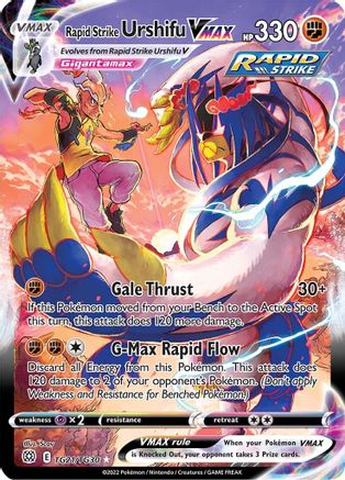 SWSH09 Brilliant Stars Trainer Gallery TG21/TG30 Rapid Strike Urshifu VMAX - Holofoil - Ultra Rare