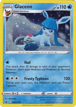SWSH Sword & Shield Promo Cards SWSH192 Glaceon - Holofoil - Promo