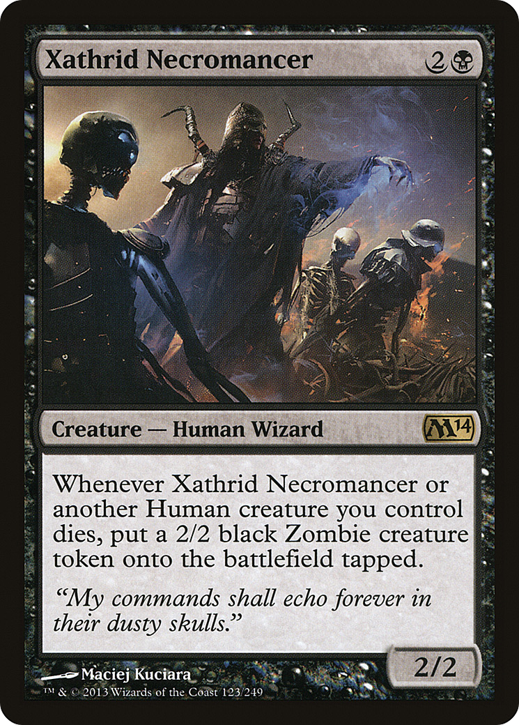 Magic 2014 - (M14-123) - Xathrid Necromancer
