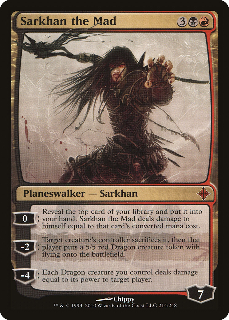 Rise of the Eldrazi - (ROE-214) - Sarkhan the Mad Foil
