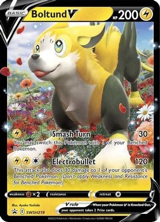 SWSH Sword & Shield Promo Cards SWSH219 Boltund V - Holofoil - Promo