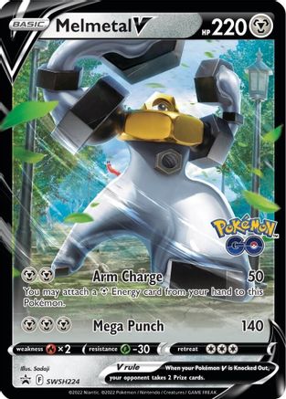SWSH Sword & Shield Promo Cards SWSH224 Melmetal V - Holofoil - Promo