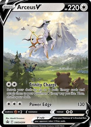 SWSH Sword & Shield Promo Cards SWSH204 Arceus V - Holofoil - Promo