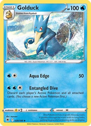 SWSH10 Astral Radiance 029/189 Golduck - Reverse Holofoil - Uncommon