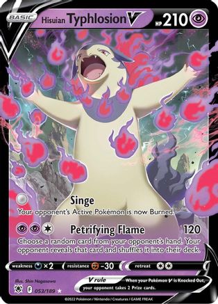 SWSH10 Astral Radiance 053/189 Hisuian Typhlosion V - Holofoil - Ultra Rare