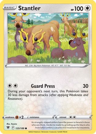 SWSH10 Astral Radiance 125/189 Stantler - Common