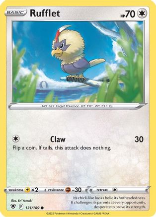 SWSH10 Astral Radiance 131/189 Rufflet - Common