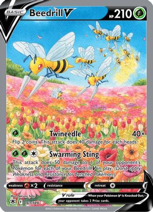 SWSH10 Astral Radiance 161/189 Beedrill V (Alternate Full Art) - Holofoil - Ultra Rare