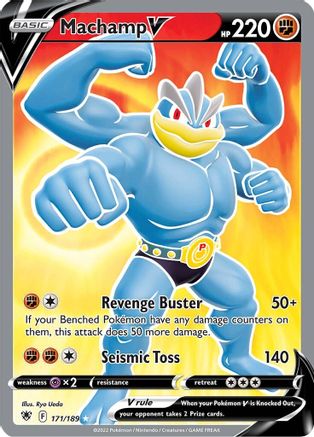 SWSH10 Astral Radiance 171/189 Machamp V (Full Art) - Holofoil - Ultra Rare