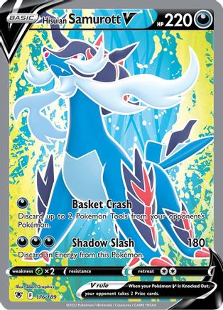 SWSH10 Astral Radiance 176/189 Hisuian Samurott V (Full Art) - Holofoil - Ultra Rare