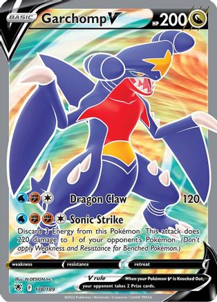 SWSH10 Astral Radiance 178/189 Garchomp V (Full Art) - Holofoil - Ultra Rare