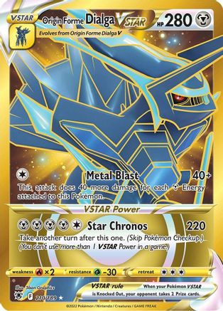 SWSH10 Astral Radiance 210/189 Origin Forme Dialga VSTAR - Holofoil - Secret Rare