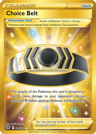 SWSH10 Astral Radiance 211/189 Choice Belt (Secret) - Holofoil - Secret Rare