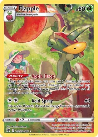 SWSH10 Astral Radiance Trainer Gallery TG02/TG30 Flapple - Holofoil - Ultra Rare