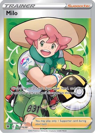 SWSH10 Astral Radiance Trainer Gallery TG27/TG30 Milo - Holofoil - Ultra Rare