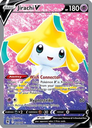 SWSH10 Astral Radiance 170/189 Jirachi V (Full Art) - Holofoil - Ultra Rare