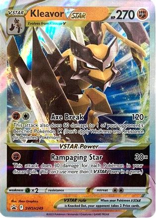 SWSH Sword & Shield Promo Cards SWSH249 Kleavor VSTAR - Holofoil - Promo