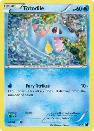 McDonalds Promos 2016 /12 Totodile - 5/12 - Holofoil - Promo