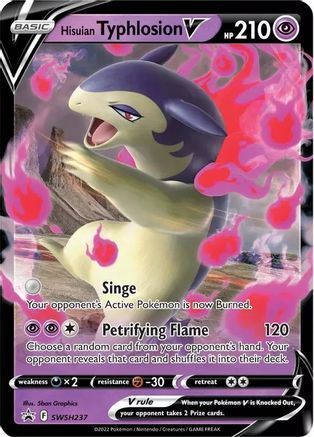 SWSH Sword & Shield Promo Cards SWSH237 Hisuian Typhlosion V - Holofoil - Promo