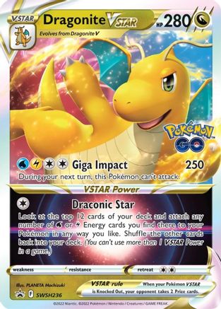 SWSH Sword & Shield Promo Cards SWSH236 Dragonite VSTAR - Holofoil - Promo