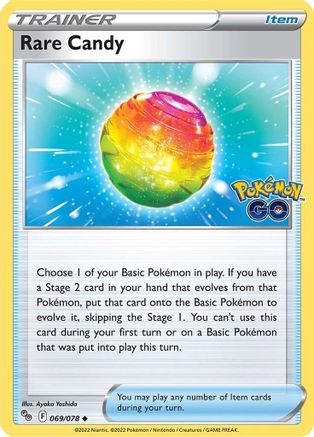 Pokemon GO 069/078 Rare Candy - Reverse Holofoil - Uncommon