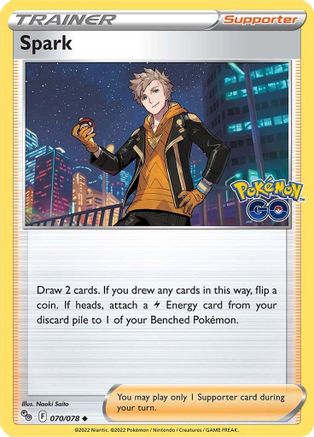 Pokemon GO 070/078 Spark - Reverse Holofoil - Uncommon