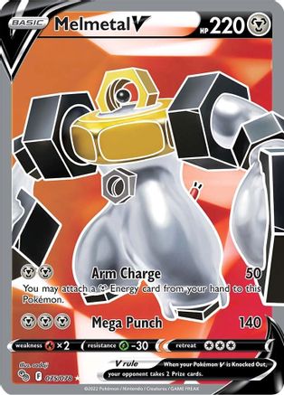 Pokemon GO 075/078 Melmetal V (Full Art) - Holofoil - Ultra Rare