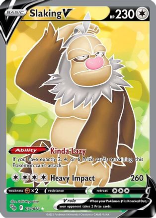 Pokemon GO 077/078 Slaking V (Full Art) - Holofoil - Ultra Rare