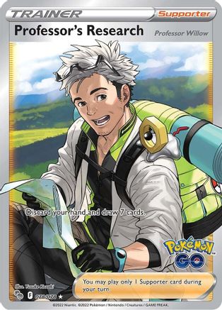 Pokemon GO 078/078 Professor's Research (Full Art) - Holofoil - Ultra Rare