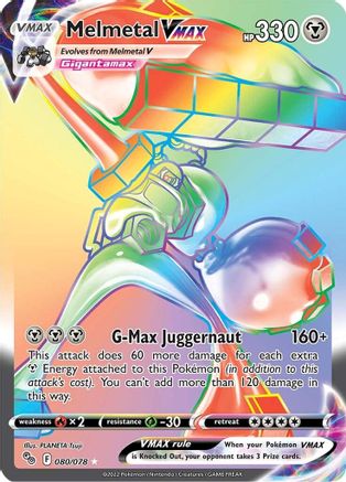 Pokemon GO 080/078 Melmetal VMAX (Secret) - Holofoil - Secret Rare