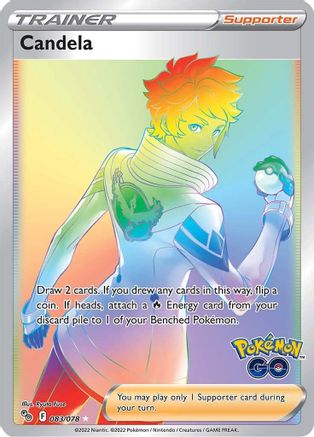 Pokemon GO 083/078 Candela (Secret) - Holofoil - Secret Rare