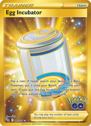 Pokemon GO 087/078 Egg Incubator (Secret) - Holofoil - Secret Rare