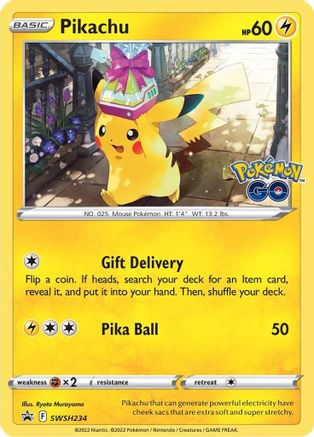 SWSH Sword & Shield Promo Cards SWSH234 Pikachu - Holofoil - Promo
