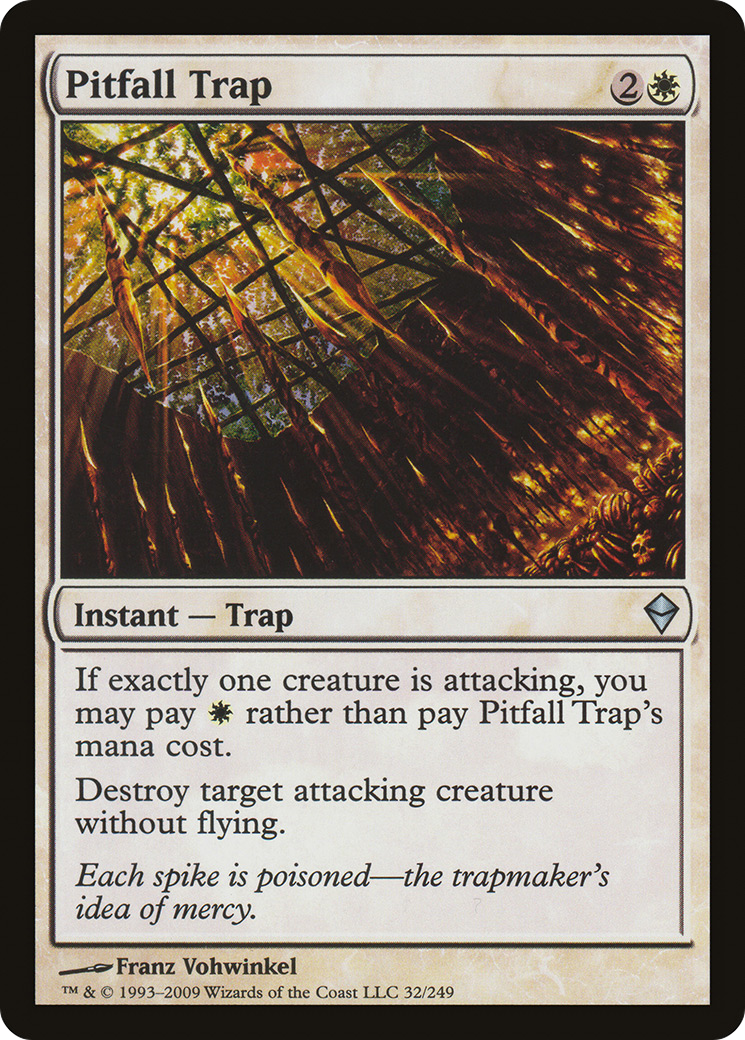 Zendikar - (ZEN-032) - Pitfall Trap Foil
