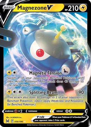 SWSH11 Lost Origin 056/196 Magnezone V - Holofoil - Ultra Rare