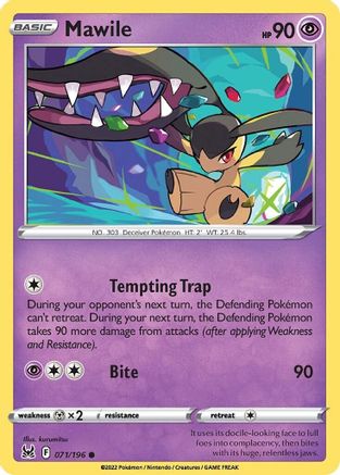SWSH11 Lost Origin 071/196 Mawile - Reverse Holofoil - Common