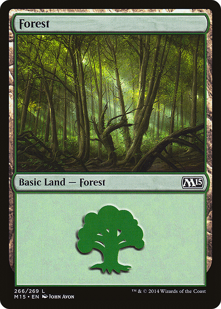 Magic 2015 - (M15-266) - Forest (266) Foil
