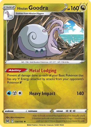 SWSH11 Lost Origin 134/196 Hisuian Goodra - Holofoil - Holo Rare