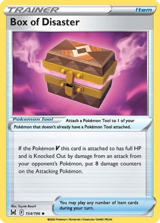 SWSH11 Lost Origin 154/196 Box of Disaster - Reverse Holofoil - Uncommon