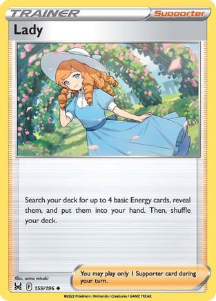 SWSH11 Lost Origin 159/196 Lady - Reverse Holofoil - Uncommon