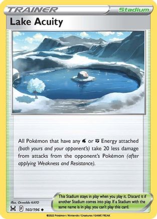 SWSH11 Lost Origin 160/196 Lake Acuity - Reverse Holofoil - Uncommon
